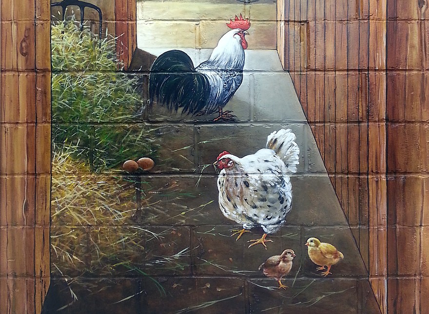 De familie kip kippenfamilie